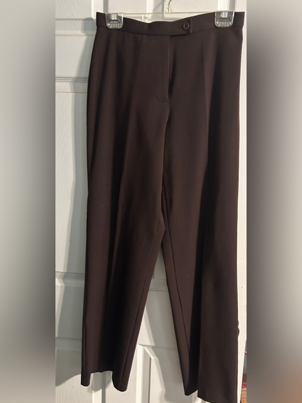 Investments Women's Straight-Leg Pants in Dark Brown